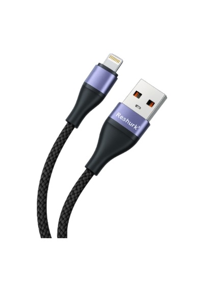 Ferro Reshurk Re-062 Usb-c & Lightning Metal Uclu 1000cm 6a Hasır Data - Şarj Kablosu