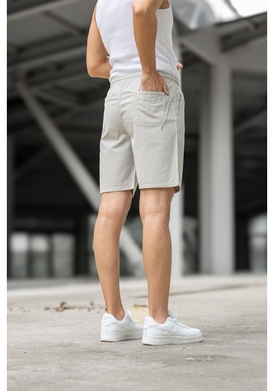 Kite Regular Fit Cepli Kapri Şort - Beyaz Beyaz