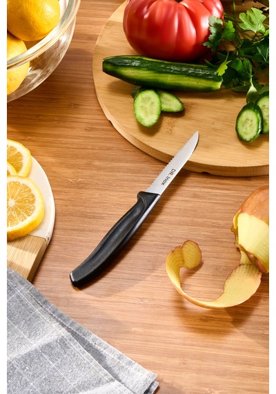 Dr. Inox Trıtıklı Soyma Bıçağı 19 Cm Siyah Siyah