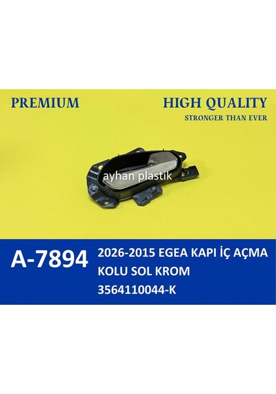 Ayhan A7894 Kapı İç Açma Kolu Sol Fıat Egea 15 Krom 3564110044 -