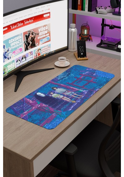 Spirited Away Kaymaz Dikişli Kauçuk Oyuncu Mousepad V2 - 70x30 Xl Gaming Mouse Pad Fare Altlığı