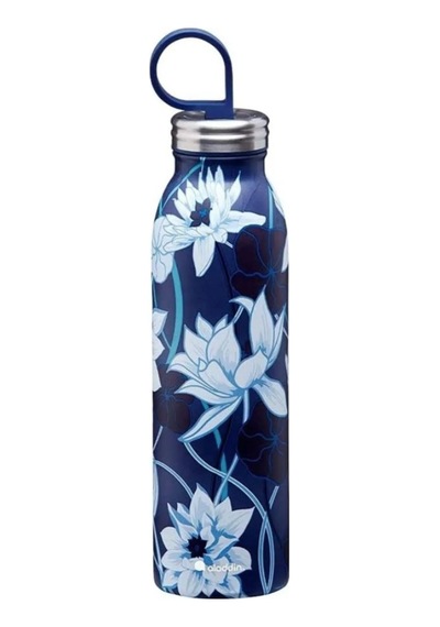 Aladdin X Naito Chilled Thermavac Paslanmaz Çelik Su Şişesi 0.55 Lt Lacivert Siyah