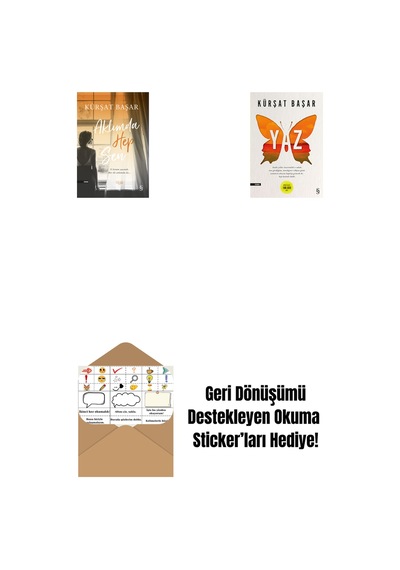 Aklımda Hep Sen + Yaz + Okuma Sticker'ları