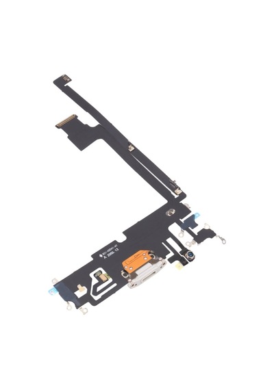Apple Uyumlu iPhone 12 Pro Max Şarj Bordu Flex Kablo Beyaz