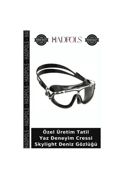 Özel Üretim Tatil Yaz Deneyim Cressi Skylight Deniz Gözlüğü Whıte-blue