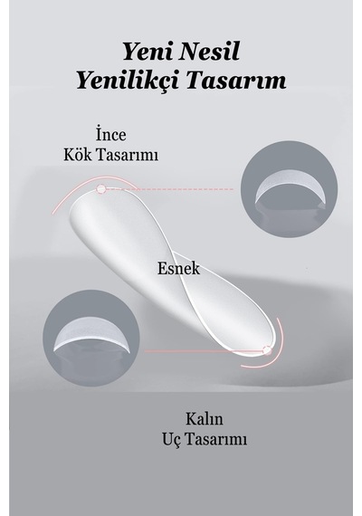 100 Adet Large Uzun Stiletto Törpülenmiş Jel Destekli Takma Tırnak Large