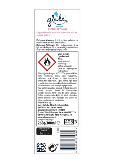 Aerosol Çiçek Festivali Oda Kokusu 300 Ml 1 X 300 Ml Şakayık