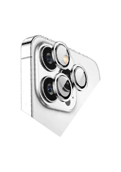 Mey Najmaddin Apple Uyumlu iPhone 15 Pro Max Bilvis Titan Kamera Lens - Gümüş Najmaddin