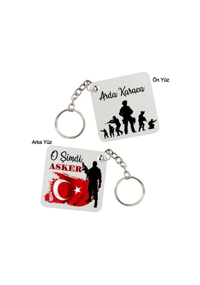 Askere O Şimdi Asker İsimli Anahtarlık