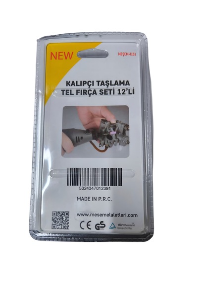 Meşem Kalıpçı Taşlama Tel Fırça Seti 12'li