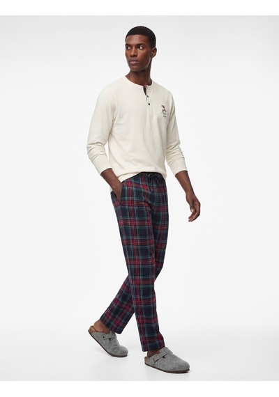Koton Straight Fit Beli Bağcıklı Pamuklu Dokuma Pijama Altı Lacivert Ekose 6wlm50002mw Lacivert Ekoseli Koton Straight Fit Beli Bağcıklı Pamuklu Dokuma Pijama Altı Lacivert Ekose 6wlm50002mw Lacivert Ekoseli