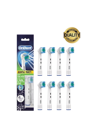Pro Cleaning Oral-b Uyumlu 8 Adet Yedek Başlık Günlük Derin Temizlik & Premium Quality