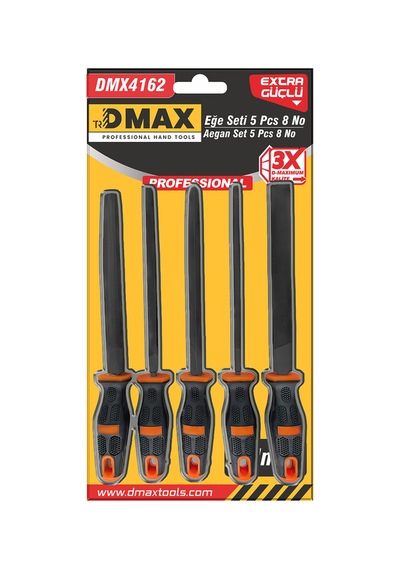 Dmax Büyük Eğe Seti 5 Parça Profesyonel Metal Ve Ahşap Eğe Takımı