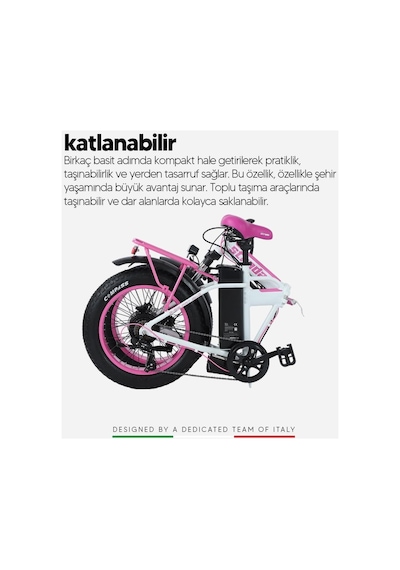 E-sıs Fat Bike 20 Jant Bisiklet Çok Renkli