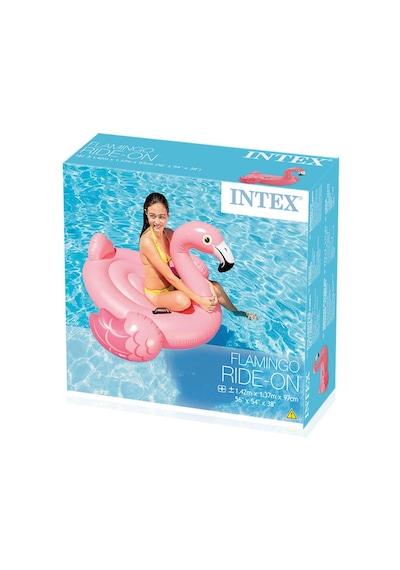 İntex Flamingo Binici Tutmaçlı Deniz Flamingo Binici Bot Şişme 1.42 x 1.37 x 97 CM Çok Renkli