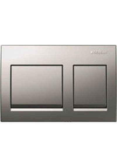Geberit Alpha30 115.055.46.1 Kapağı,Çift Basmalı,Mat Krom