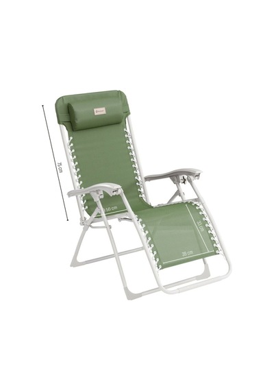 Outwell Ramsgate Ayarlanabilir Kademeli Kamp Sandalyesi Şezlongu Green V. 410093 Yeşil