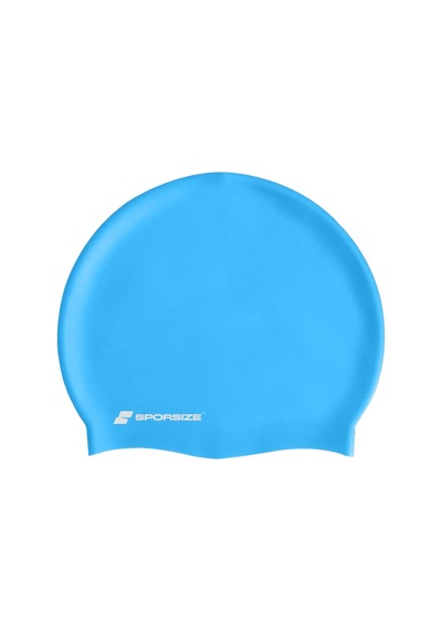 Silicone Swimming Cap - Deniz Ve Havuz Silikon Yüzücü Bonesi Açık Mavi