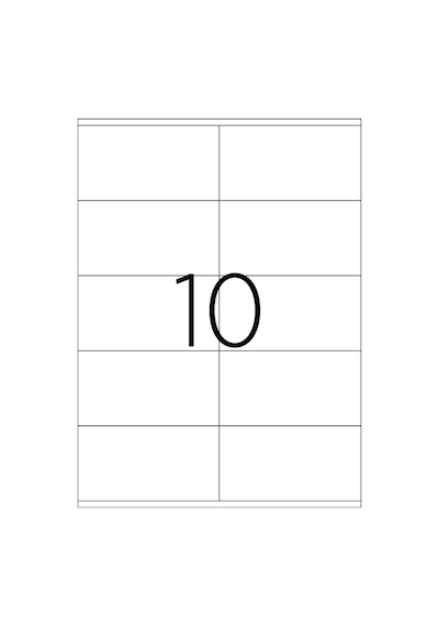 Taneks 105X57Mm Lazer Etiket Tw-2610