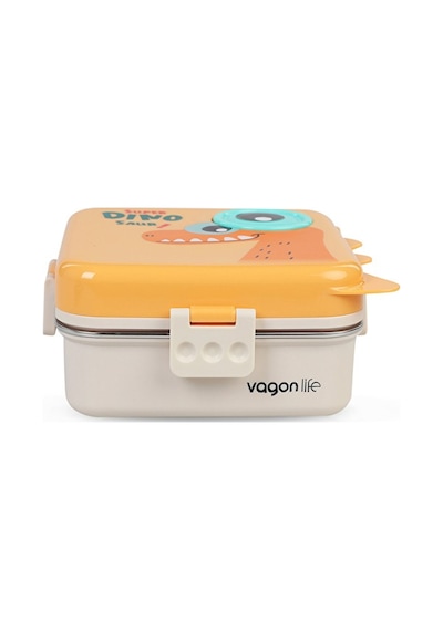 Vagonlife Lunch Box 1120 Ml Sızdırmaz,karışmaz Üç Bölmeli Sos Kaseli Yeni Nesil Sefer Tası-fflbox10082 Renkli