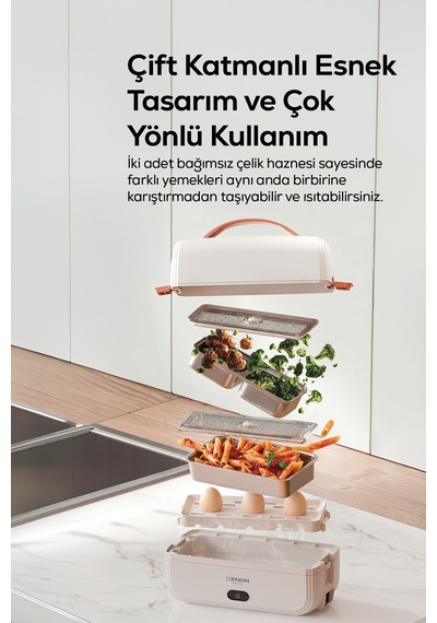 Xenon Smart X1122 300 W Elektrikli Sefer Tası Isıtıcılı Buharlı Yemek Isıtıcı