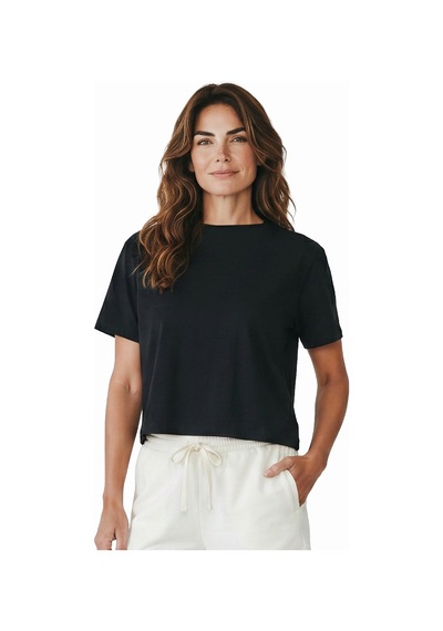 Sportive Lysa Kadın Siyah Günlük Stil T-shirt 26yk0027-syh