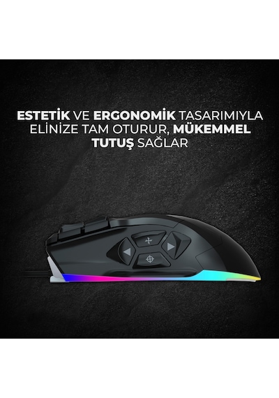 Lecoo MG1102 Kablolu 8200 DPI Yazılımlı RGB Gaming Oyuncu Mouse & Mousepad Seti Lecoo MG1102 Kablolu 8200 DPI Yazılımlı RGB Gaming Oyuncu Mouse & Mousepad Seti