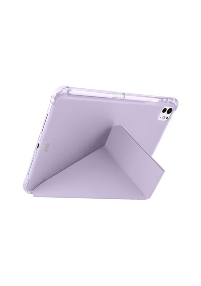 iPad Uyumlu Air 13 2024 Kılıf Kalemlikli Mars Tablet Kılıfı - Lila Diğer