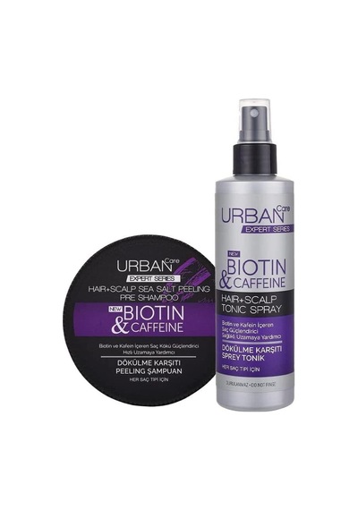 Urban Care Expert Biotin&Kafein Peeling Şampuan 200 ML + Dökülme Karşıtı Sprey Tonik 200 ML