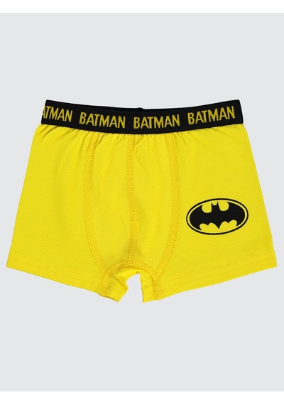 Batman Erkek Çocuk 2'li Boxer Set 2-10 Yaş Sarı Sarı