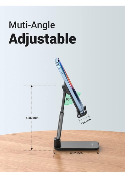 Katlanabilir Telefon Tutacağı İphone İle Uyumlu Galaxy Redmi Huawei Siyah