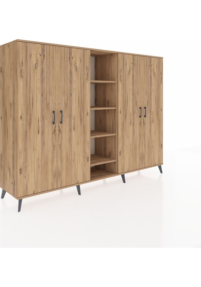 Hyperion Dolap 12 Raflı 4 Kapaklı 220x44x163 Çam-çam Atlas Çam - Atlas Çam Hyperion Dolap 12 Raflı 4 Kapaklı 220x44x163 Çam-çam Atlas Çam - Atlas Çam