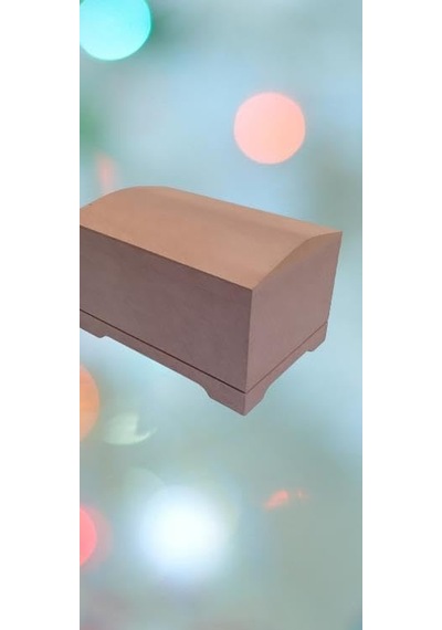 Hobi 90042 Dekoratif Sandık Seti Model Mini İkili Ham Ahşap Mdf El Yapımı