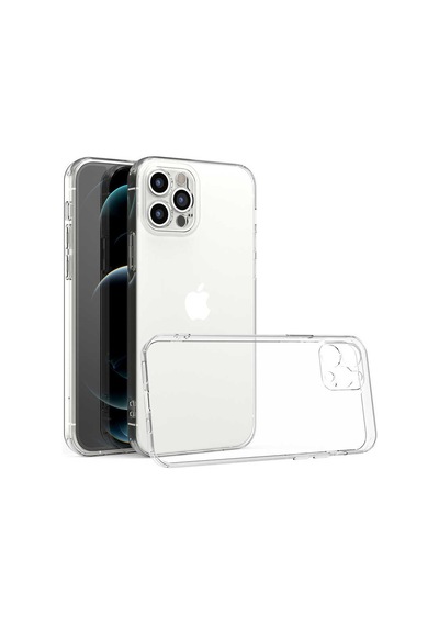Apple Uyumlu iPhone 12 Pro Kılıf Zore Kamera Korumalı Süper Silikon Kapak Renksiz