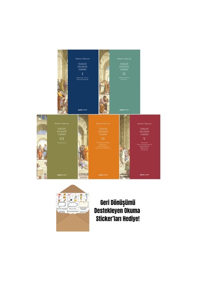 İlkçağ Felsefe Tarihi 5 Kitap Set - Ahmet Arslan + Okuma Sticker'ları
