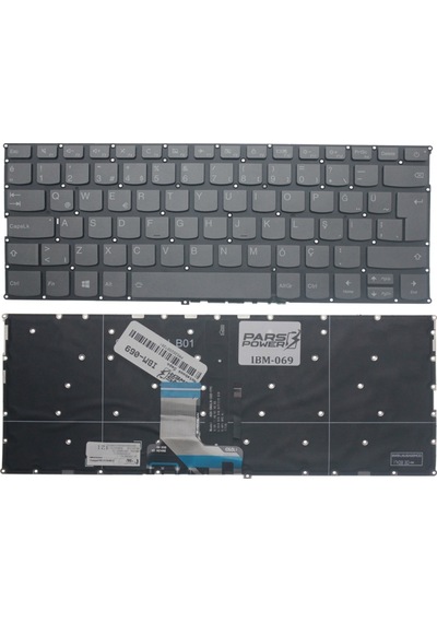 Lenovo Uyumlu Ideapad 720S-14Ikb 80Xc000Wtx Notebook Klavye Işıklı