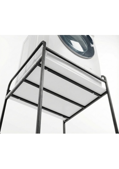Çamaşır Makinesi Dolabı Raf Metal Düzenleyici Organizer 2 Katlı Banyo Rafı Çok Amaçlı Dolap 262 Çok Renkli