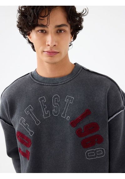 LOFT Oversize Fit Erkek Sweatshirt Lf2040982 Q1.v1 Antrasit