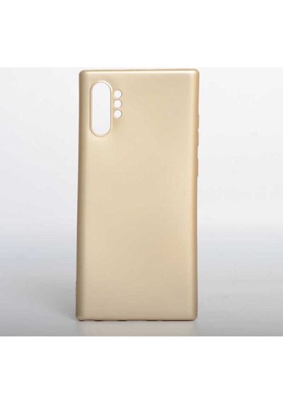 Galaxy Note 10 Plus Kılıf Zore Premier Silikon Kapak Gold