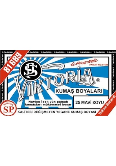 Viktoria Kumaş Boyası - Mavi Koyu