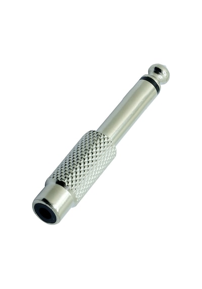 Yüksek Kalite Metal 6.35mm Mono Erkek - RCA Dişi Dönüştürücü