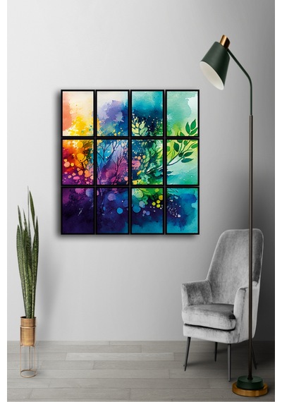 12 Parça Renkler Çiçek Çerçeve Görünümlü Mdf Tablo Duvar Süsü Hediyelik Eşya 45cm X 85cm Renkli - 606150469 Renkli 12 Parça Renkler Çiçek Çerçeve Görünümlü Mdf Tablo Duvar Süsü Hediyelik Eşya 45cm X 85cm Renkli - 606150469 Renkli