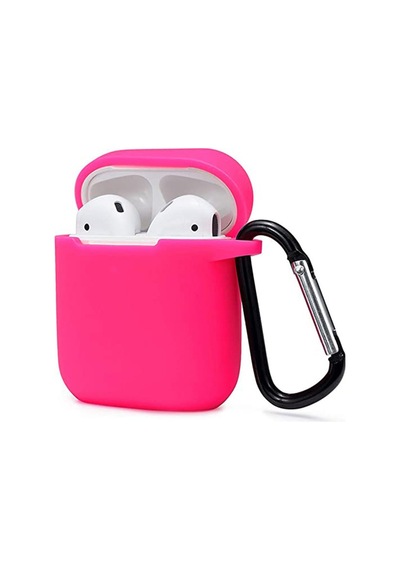 Airpods 2 2.nesil Sert Silikon Kılıf - Pembe