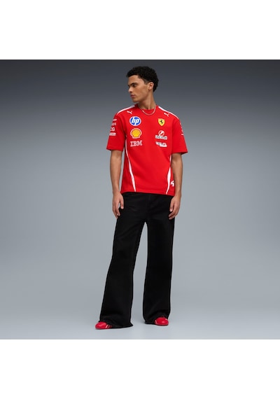 Puma Scuderıa Ferrarı Hp Replıca Drıvers Unısex Tişört 713827 44 Kırmızı