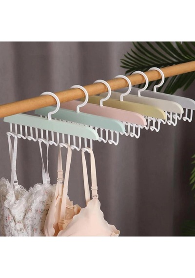 1 Adet 8 Kancalı Çok Amaçlı Yapışkanlı Askı İç Çamaşırı Askısı Banyo Askısı Takı Organizer Plastik Ç Diğer