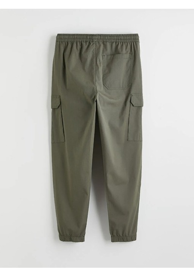 Lc Waikiki Haki Standart Kalıp Poplin Erkek Jogger Pantolon