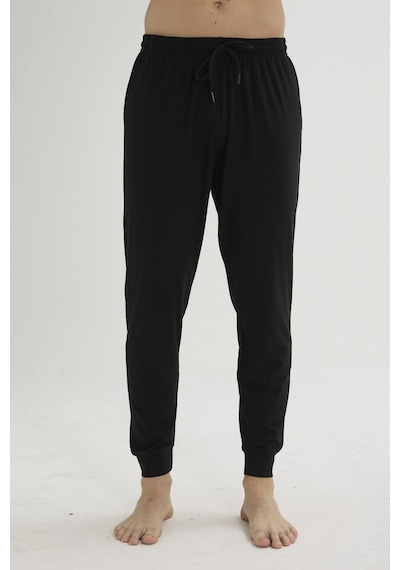 Kocabey 126r Erkek Ribana Pijama Altı Siyah