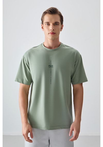 Air Jones Tommy Life Açık Yeşil Pamuklu Kalın Yumuşak Dokulu Oversize Fit Baskılı Erkek T-shirt - 88373 CAMEL Air Jones Tommy Life Açık Yeşil Pamuklu Kalın Yumuşak Dokulu Oversize Fit Baskılı Erkek T-shirt - 88373 CAMEL