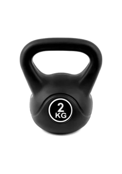 2 Kg Çaydanlık Tipi Dambıl Kettlebell Ağırlık Siyah Tek Ebat