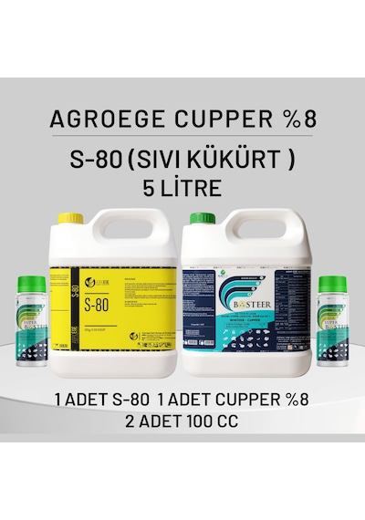 Agroege Cupper % 8 - Sıvı Kukurt S80 Set 5 LT